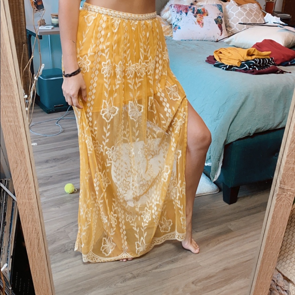 Long gorgeous floral skirt